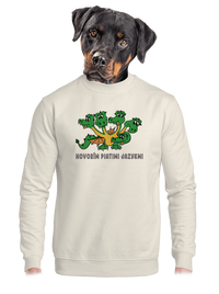 unisex mikina bez kapucne