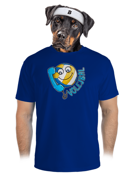 Volejbal pánske športové tričko Royal Blue Mal