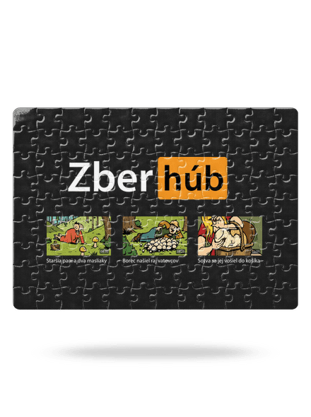 Zber húb puzzle White