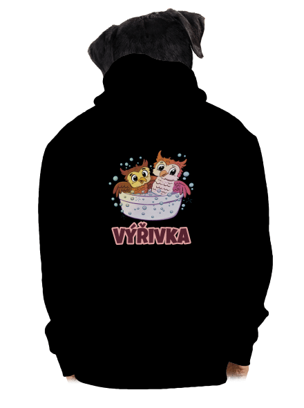 Výřivka pánska mikina na zips Black
