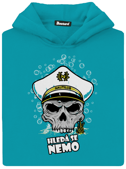Kapitán Nemo detská mikina klokanka Hawaiian Blue