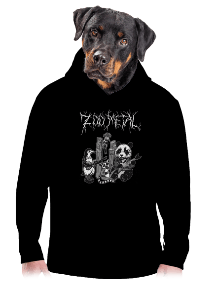 ZOO metal pánska mikina klokanka Black