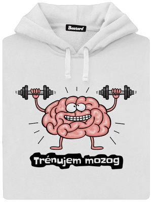 Trénujem mozog  dámska mikina klokanka White