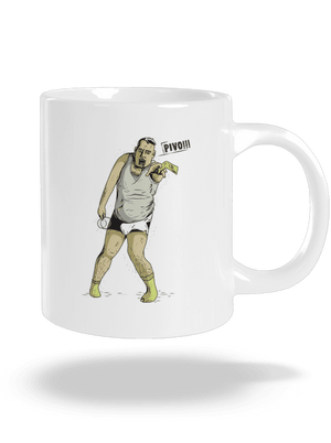 Beer zombie veľký hrnček White