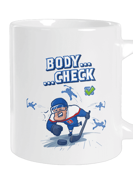 Body check veľký hrnček White