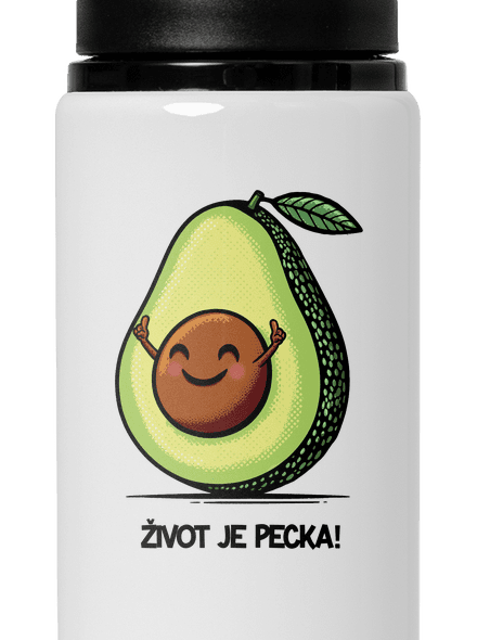 Život je pecka flaša na vodu White