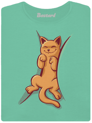 Spiace mačiatko dámske tričko prémium Mint Mal