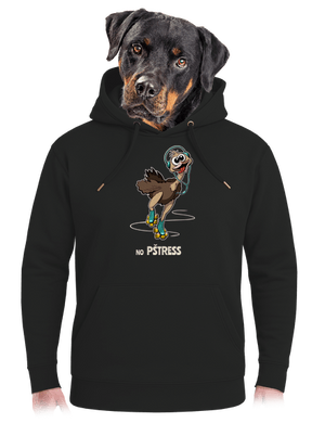 No pštress unisex mikina premium Dark Black