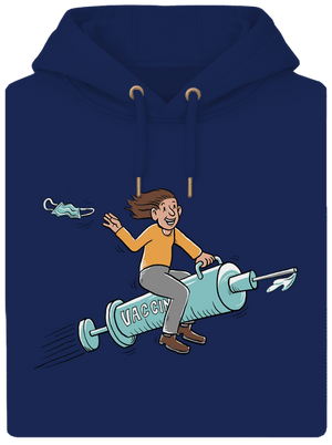 Oslobodenie unisex mikina premium Navy