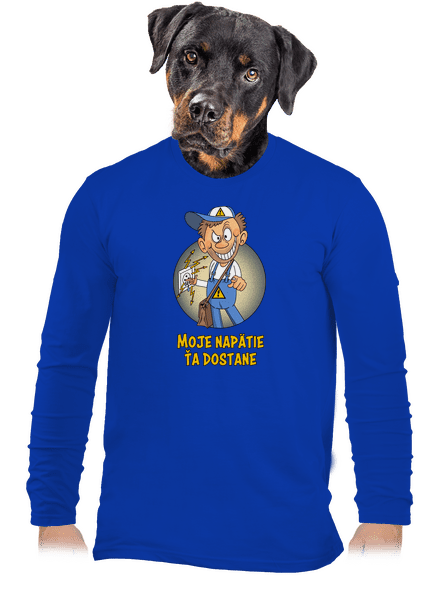 Moje napätie pánske dlhý rukáv Royal Blue