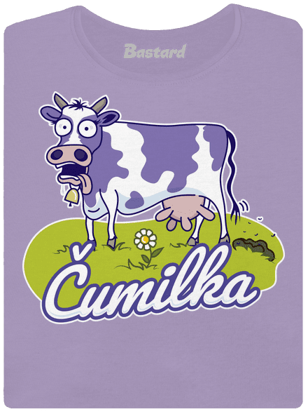 Čumilka dámske tričko s lemom Lavender
