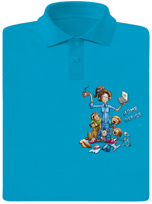 Mamičky home office pánska polokošeľa Blue Atol