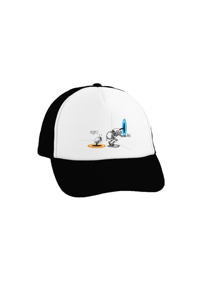 Portal šiltovka truckerka Black cap