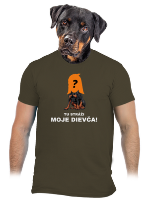 Tu strážim ja pánske tričko Urban Khaki