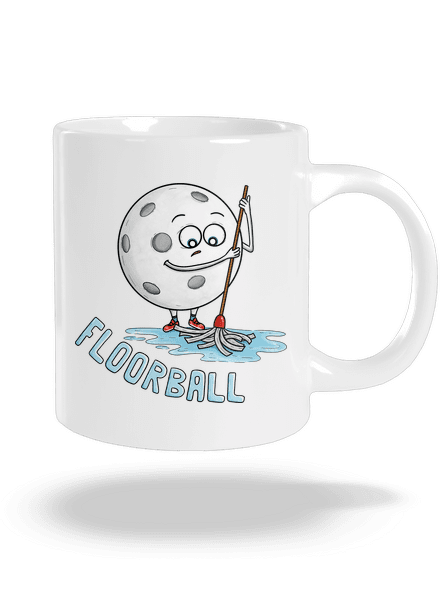 Floorball veľký hrnček White