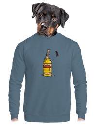 unisex mikina bez kapucne