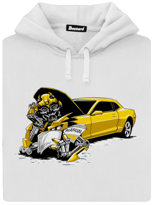 Ako na to dámska mikina klokanka White