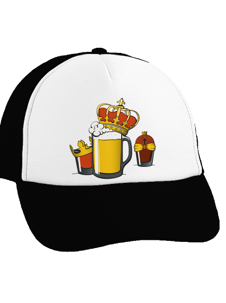 Traja králi šiltovka truckerka Black cap