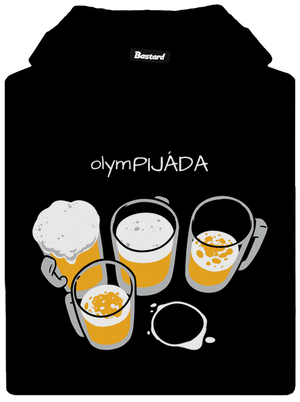 Pijáda dámska mikina klokanka Black