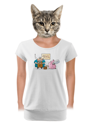 dámske tričko s lemom