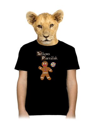 Perníčkový tatko a Perníček detské tričko Black