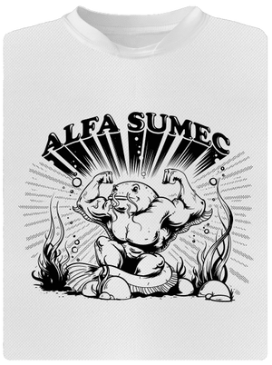 Alfasumec detské športové tričko White