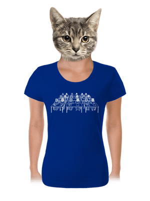 Cimrman: Debil, blbeček dámske tričko Royal Blue Mal