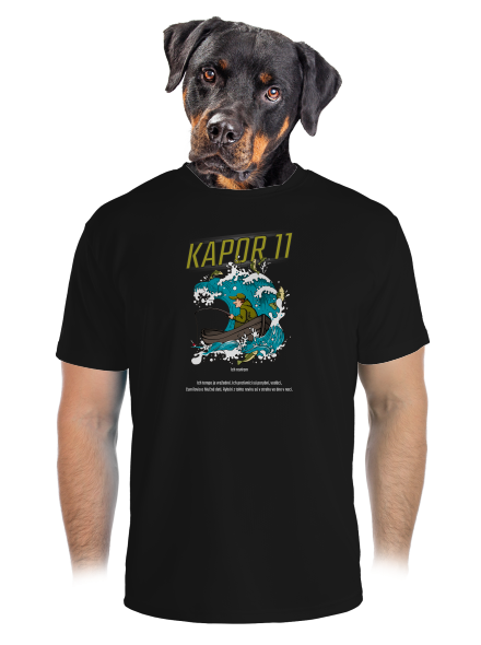 Kapor 11 pánske športové tričko Black