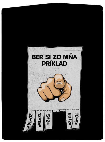 Ber si zo mňa príklad pánska mikina na zips Black