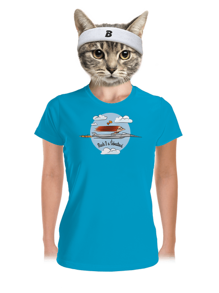 Mach 3 dámske športové tričko Blue Atol