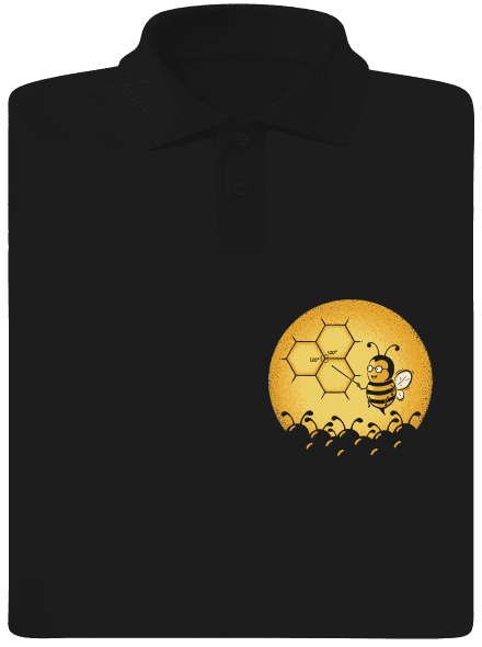 Včelí univerzita pánska polokošeľa Black