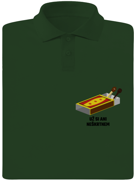 Už si neškrtnem pánska polokošeľa Bottle Green Mal