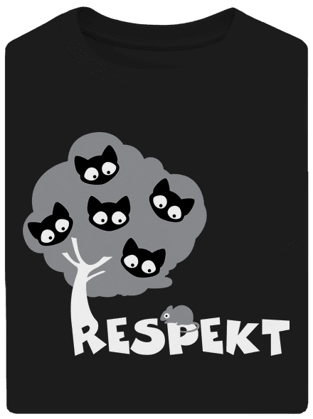Rešpekt unisex tričko oversized Black