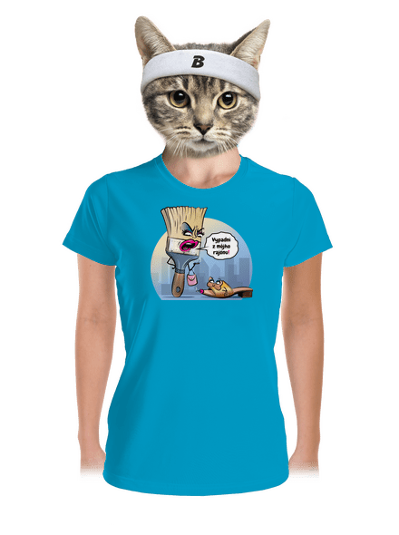 V cudzom rajóne dámske športové tričko Blue Atol