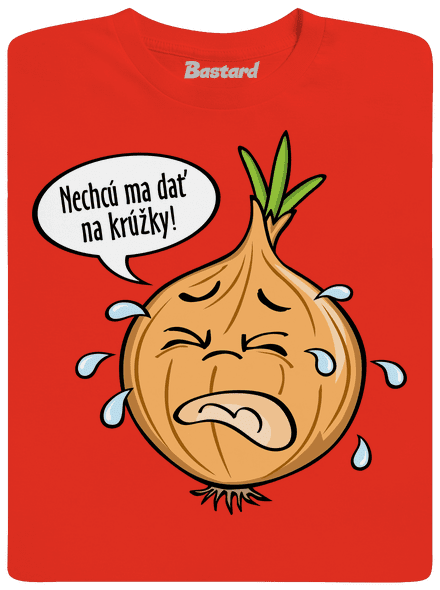 Cibuľa na krúžky pánske tričko Fiery Red