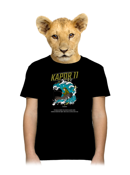 Kapor 11 detské tričko Black