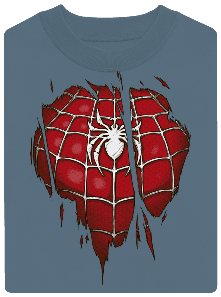 Spider Inside unisex mikina bez kapucne Nordic Blue