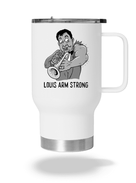 Louis Armstrong termohrnček White