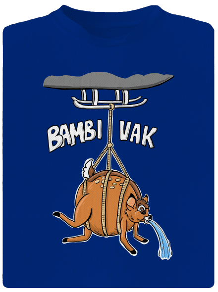 Bambi vak pánske športové tričko Royal Blue Mal