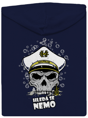 Kapitán Nemo pánska mikina na zips Navy