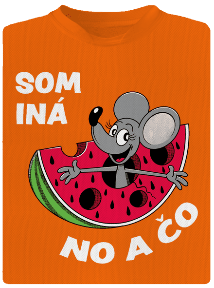 Som iná detské športové tričko Neon Orange