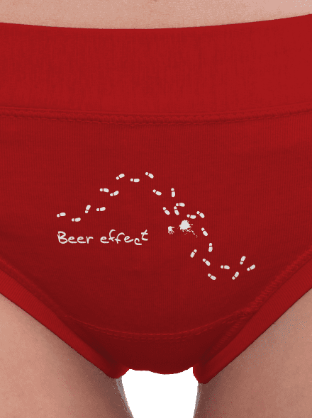 Beer effect! dámske nohavičky Red Mal