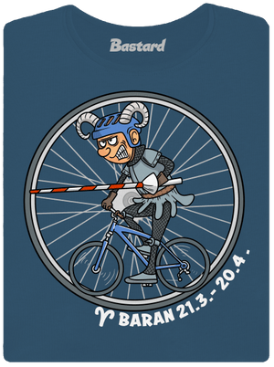 Cyklistický horoskop: Baran dámske tričko prémium Petrol Blue