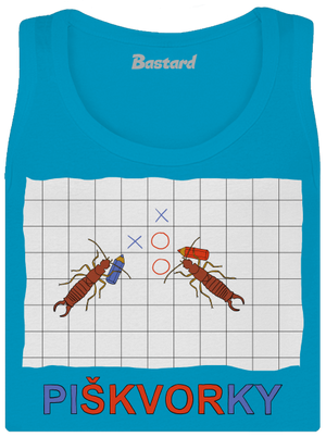 Škvorí piškvorky dámske tielko klasické Blue Atol