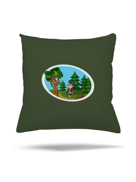 Stretnutie s medveďom vankúš Olive Green