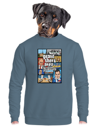 unisex mikina bez kapucne