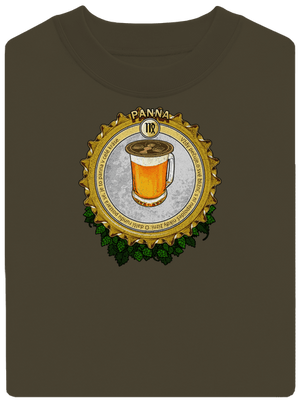 Pivný horoskop: Panna unisex mikina bez kapucne Urban Khaki