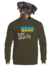 unisex mikina bez kapucne