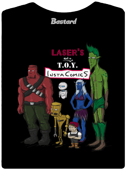 Laser's not a toy dámske tričko prémium Black