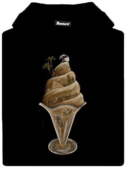 De(s)ert detská mikina klokanka Black